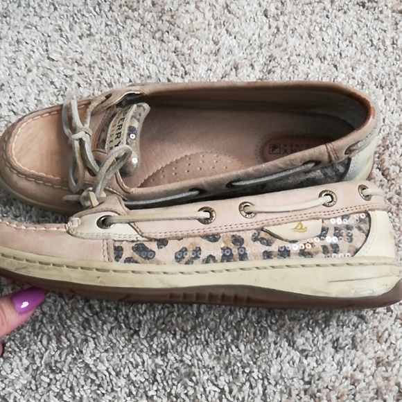 Sperry Leopard Print Boat Shoes - Picture 3 of 7